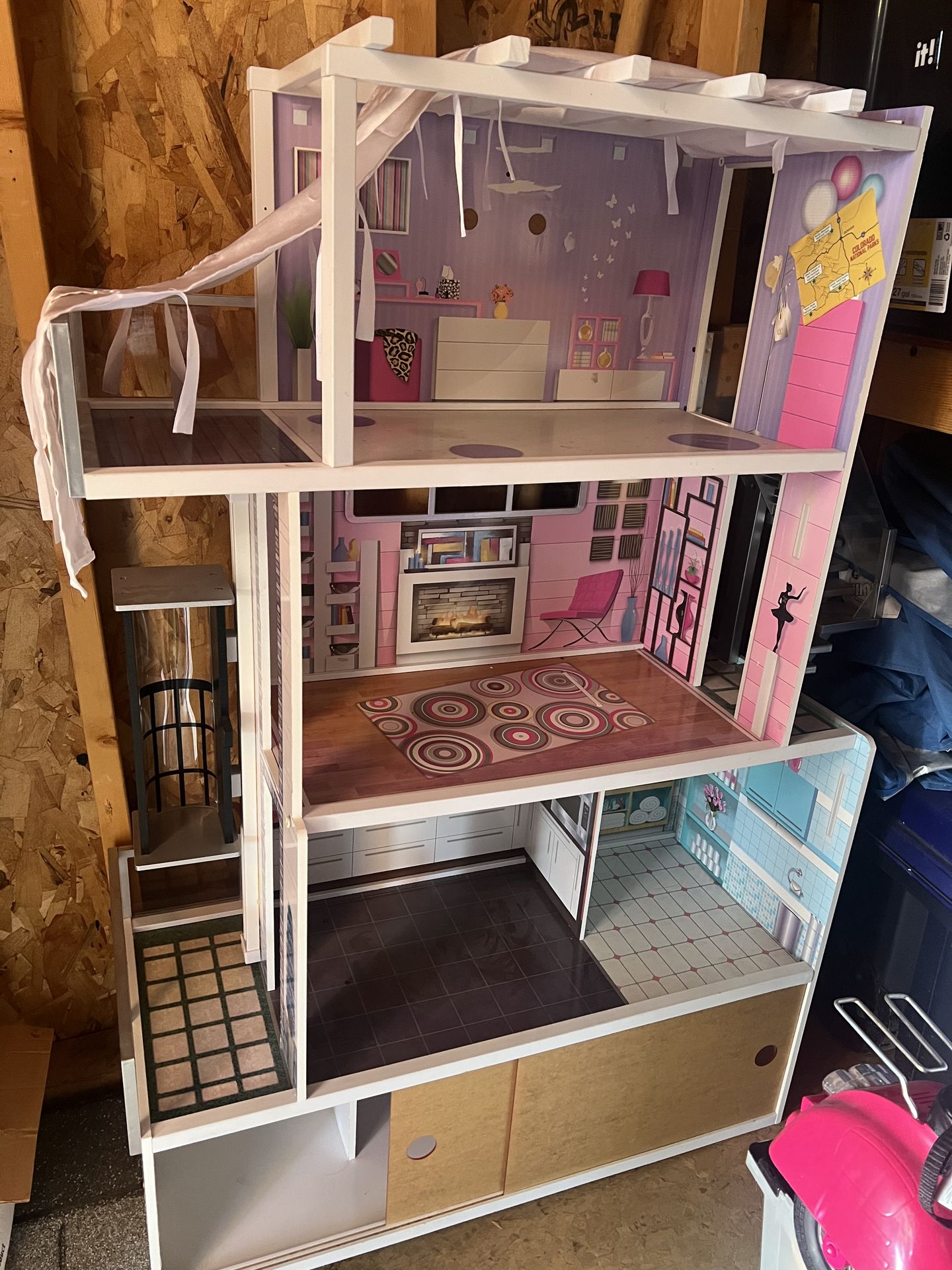 Wooden doll house
