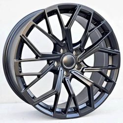 19 inch Black Wheels 19x8.5 5x112 +32 66.6 Fit Audi A5 A6 A7 S4 Q5 Q7 RS6 Set 4