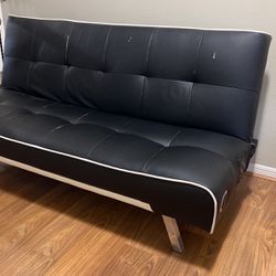 Black Futon with speakers and pockets