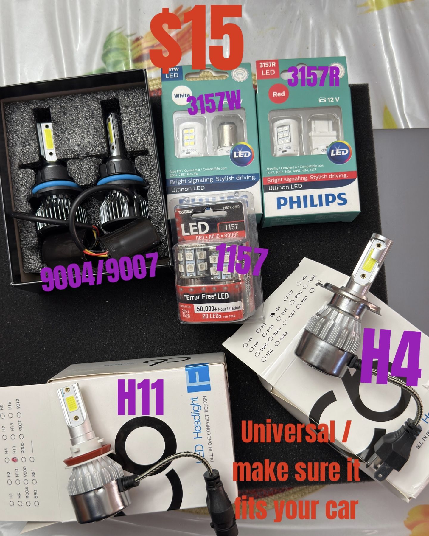 Universal Headlights Bulbs
