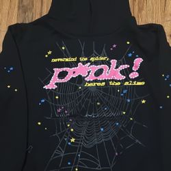 Sp5der P*NK Hoodie Black
