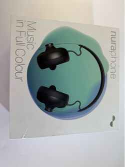 Nuraphone 100B Wireless Bluetooth Headphones w/ Box Cables Working