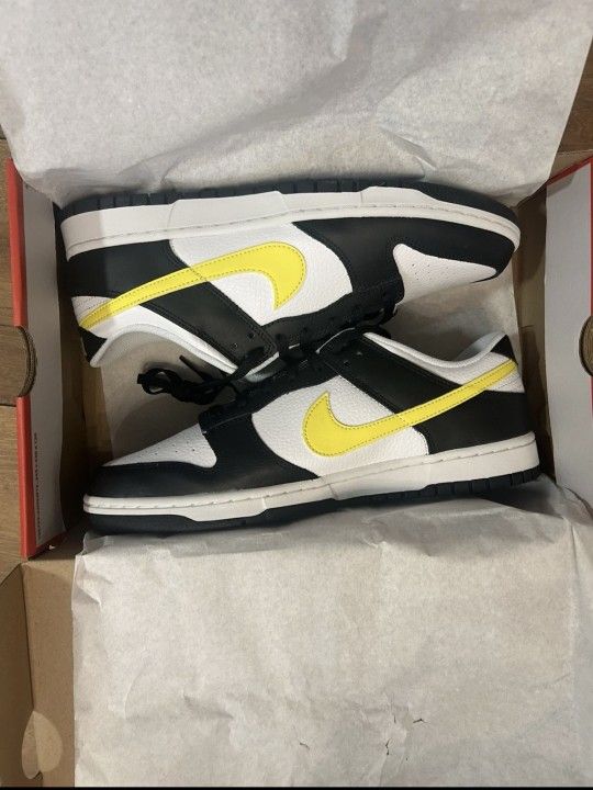 Dunk Low Black Opti Yellow Size 12.5
