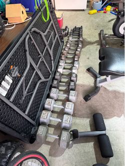 Dumbbells 8lbs to 50lbs no 40 pounders