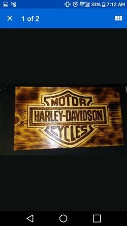 Hand made Harley Davidson Wall Art