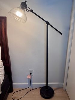 Vintage Adjustable Metal Arm Floor Lamp