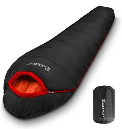 Bessport Mummy Sleeping Bag | 15-45 ℉ Extreme 3-4 Season Sleeping Bag for Adults Cold Weather– Warm and Washable, for Hiking Traveling &amp; Outdoor A