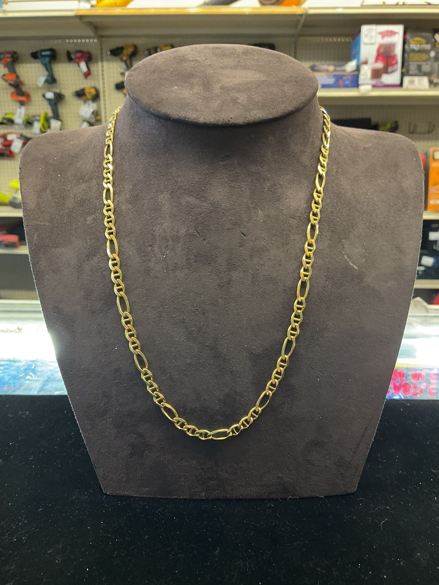 10KT Gucci Links Figaro Chain 35569-1