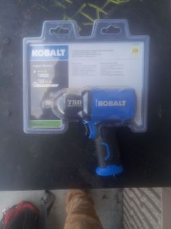 Kobalt impact wrench 750ft-lb 1/2in drive for compressor