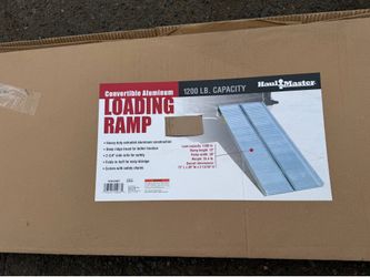 1200 lb. Capacity, 72 in. x 30 in. Convertible Aluminum Loading Ramp