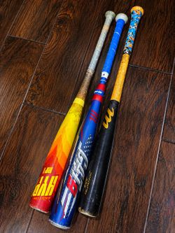 3 Youth Baseball Bats – Easton Hype + 2 More – Great Condition