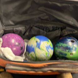 Bowling Ball And Bowling Bag