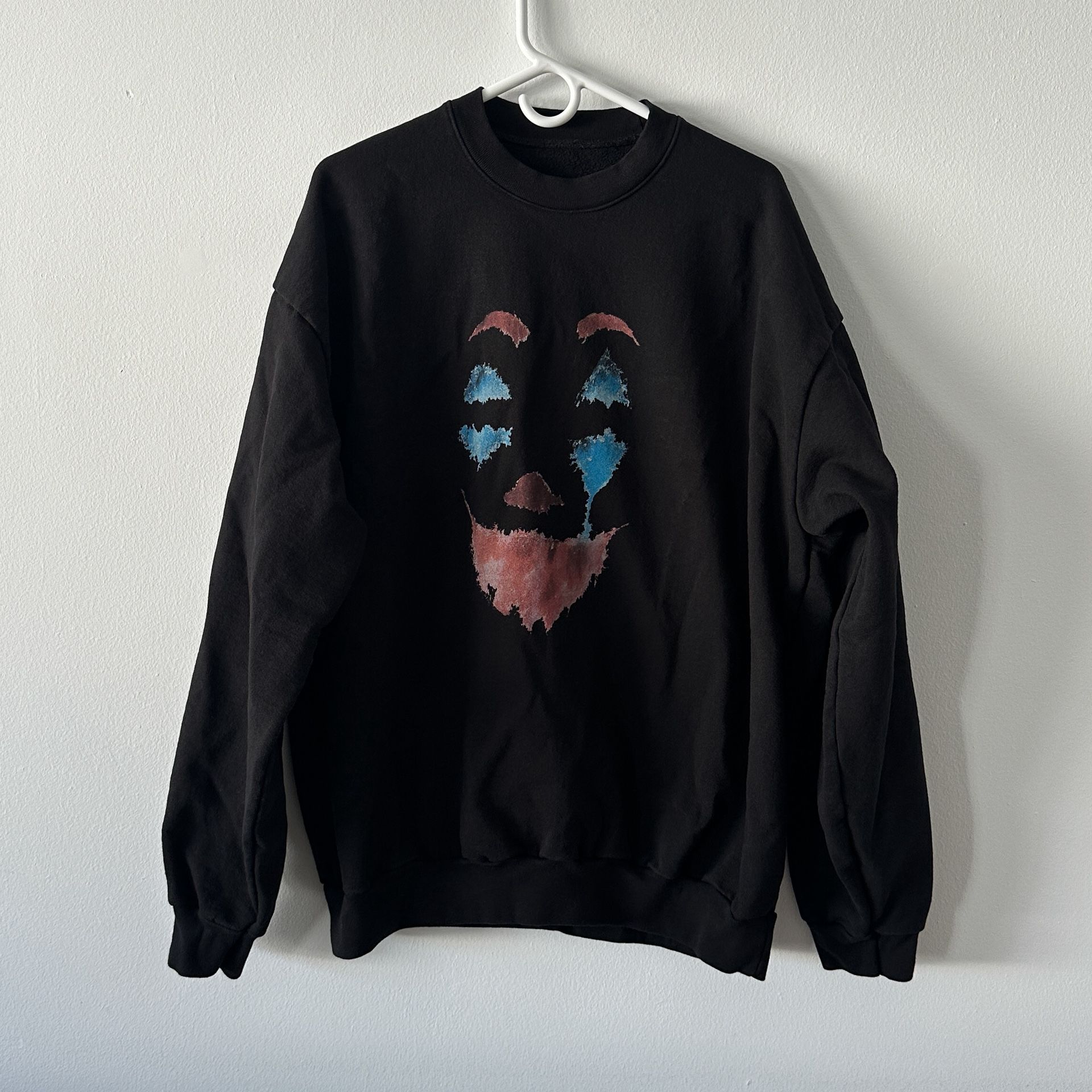 Joker Black Long Sleeve Sweatshirt No Brand No Size Tag Meas. Size 2XL