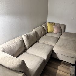 Couch and 2 ottoman