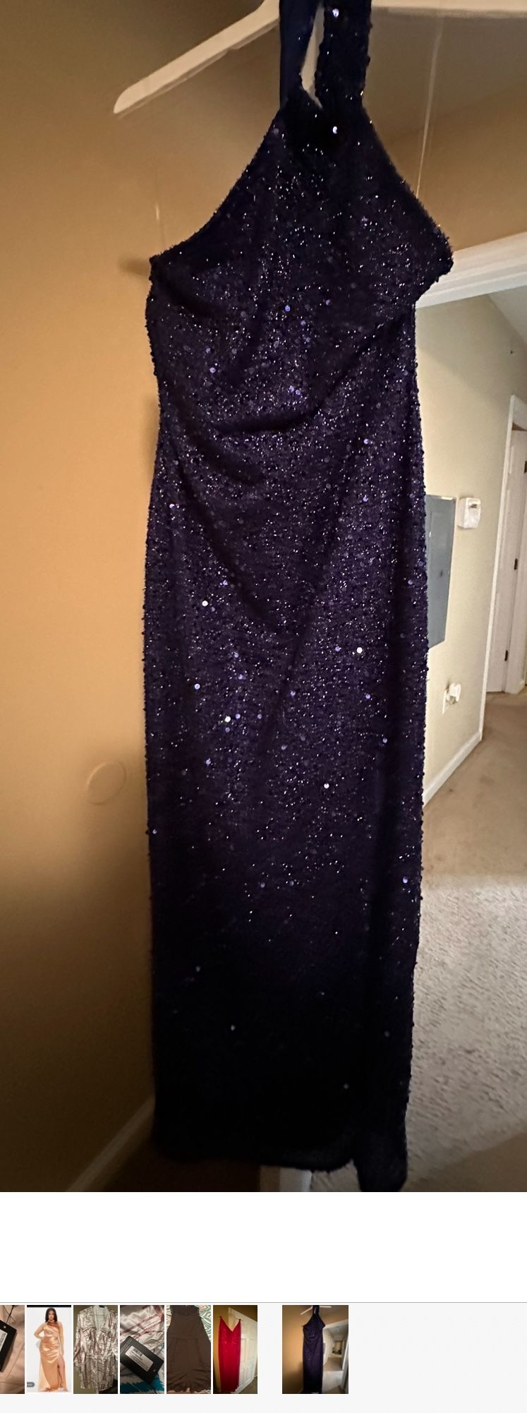 Blue sequin Formal Dress
