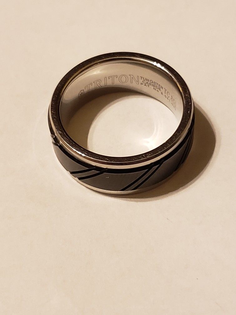 Triton Tungsten Carbide Male Wedding Band