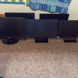 4 HP full HD Monitors/1LG Monitor ($100 Each) (NEGOTIABLE)