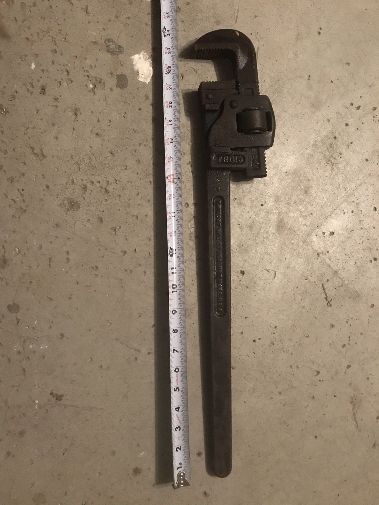 Vintage tool wrench 24 inch