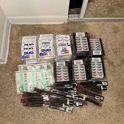 Wholesale makeup lot – Ardell lashes, DUO lash glue, LA Girl lipliner , Trim&Shape Ardell Razors– 260 pieces