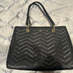 Kate Spade Large Quilted Leather Tote Bag