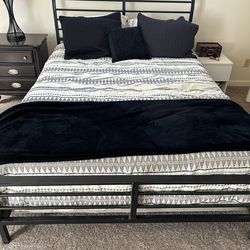 Bed frame and mattress