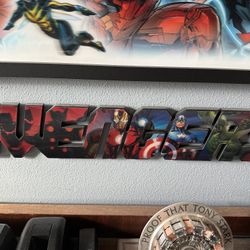 Avengers Text Flicker Sign