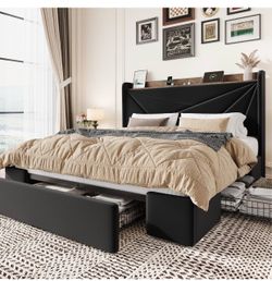 Cama Queen con cajones