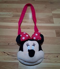 Pre-Owned Disney Plush Minnie Mouse Crossbody Bag Purse like new
