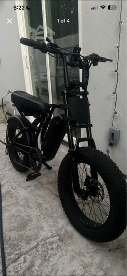 Black Fat Tire Electric Bike 20 inch