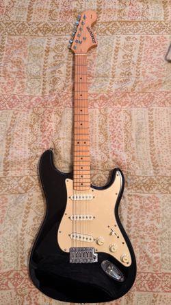 Starcaster by Fender Strat Electric Guitar - Black