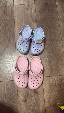 Two Pairs of Crocs Classic Clogs