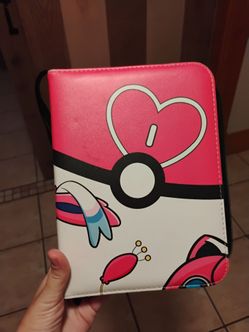 Pokémon Trading Card Binder Zip Folder and cards