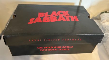 Black Sabbath shoes size 12 new