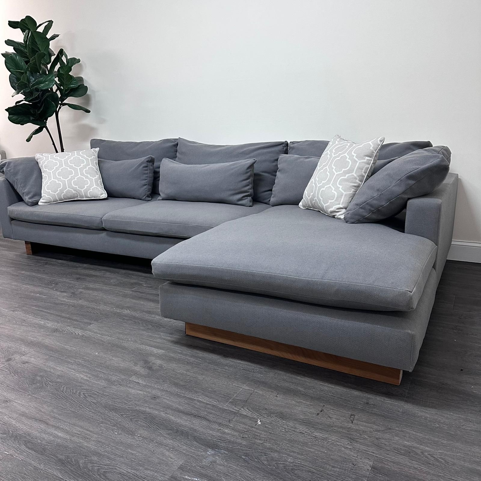 West Elm Harmony Gray Sectional Couch | Delivery Included 🚚