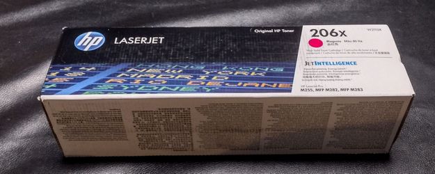 Sealed Genuine HP LaserJet 206X Magenta Toner Cartridge High Yield W2113X