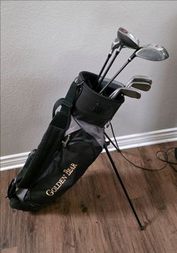 Golden Bear Golf 10 Piece full set with irons tri-metal 5,6,7,8,9 Graphite shaft optiflex 3 & 5 wood putter and driver