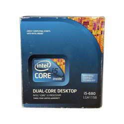 Intel Core i5-680 3.60GHz 4 MB LGA1156 Processor 16 GB BX80616I5680 Dual core