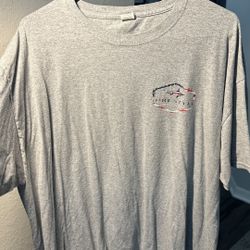 Surf Style Gray T-Shirt XL – American Flag Graphic Tee