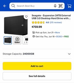 Seagate 24TB Drive