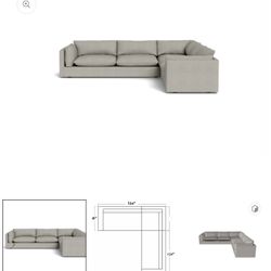 Couch potato sectional - Soco (Villa Dove Color)