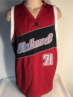 2 pax shakur makaveli basketball jersey men’s XL