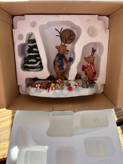 Retired Festive PartyLite Reindeer Votive Holder P8536 (Johnstown Ohio)