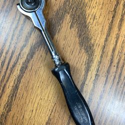 Vintage Snap-on 1/4" Drive Round Swivel-Flex Head Ratchet TM737 Tool USA Made 6”
