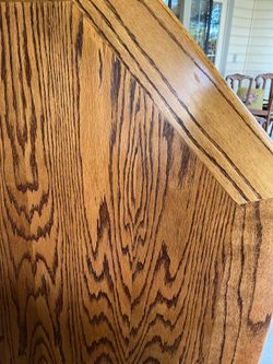 Premium Solid Oak 3-in-1 Game Table Set & 4 Vintage Chairs