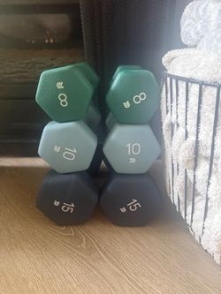 6 dumbbells
