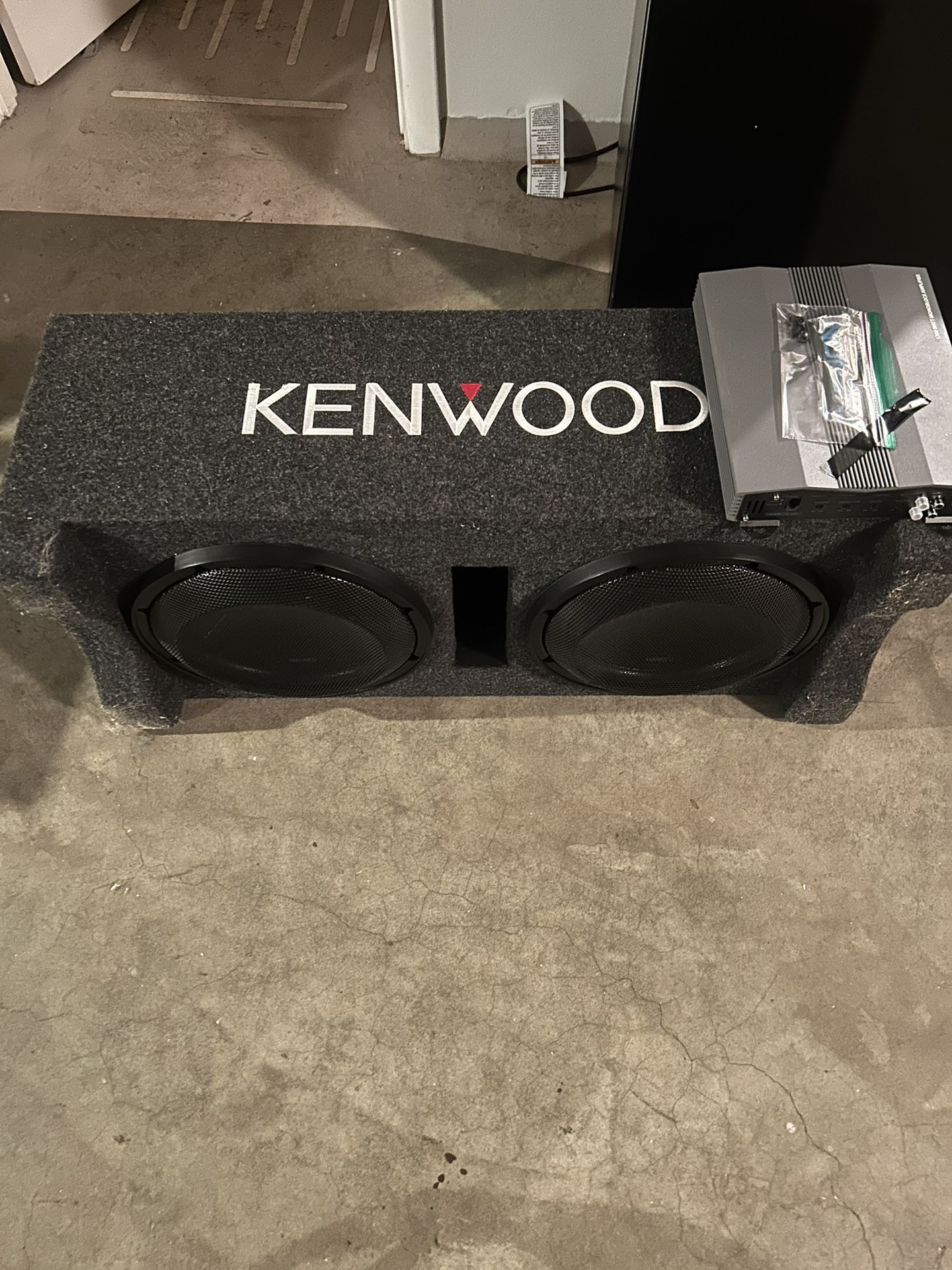 Kenwood Subwoofer And Xenon Amp