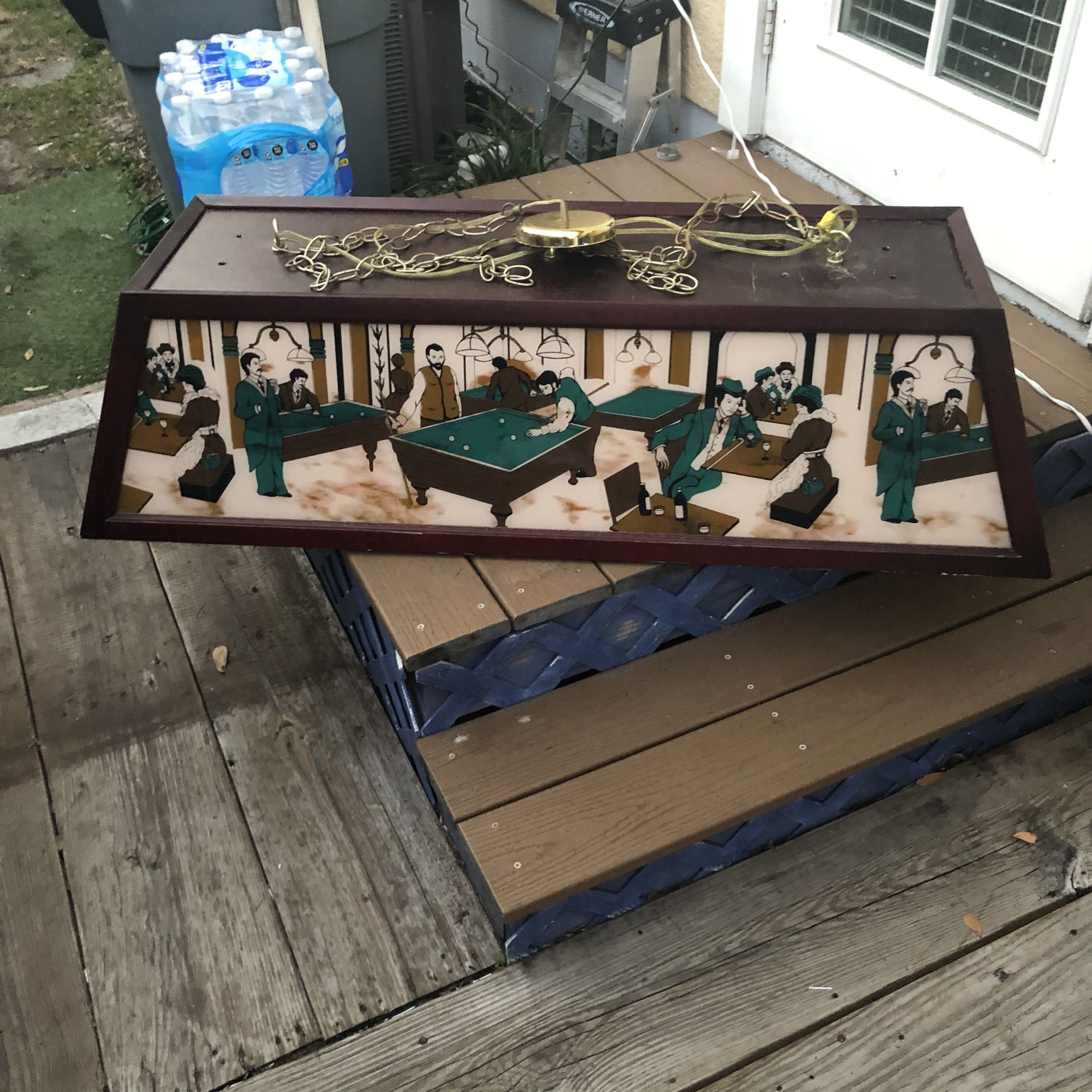 Vintage Pool Table Light