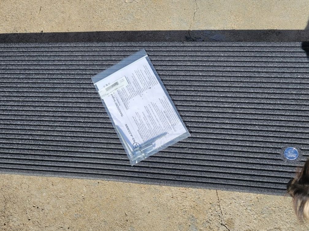 Transition Mat For Wheelchairs Or Doorways. 