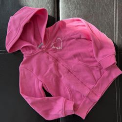 Okie Dokie - Pink Hoodie with Sweet Heart Detail