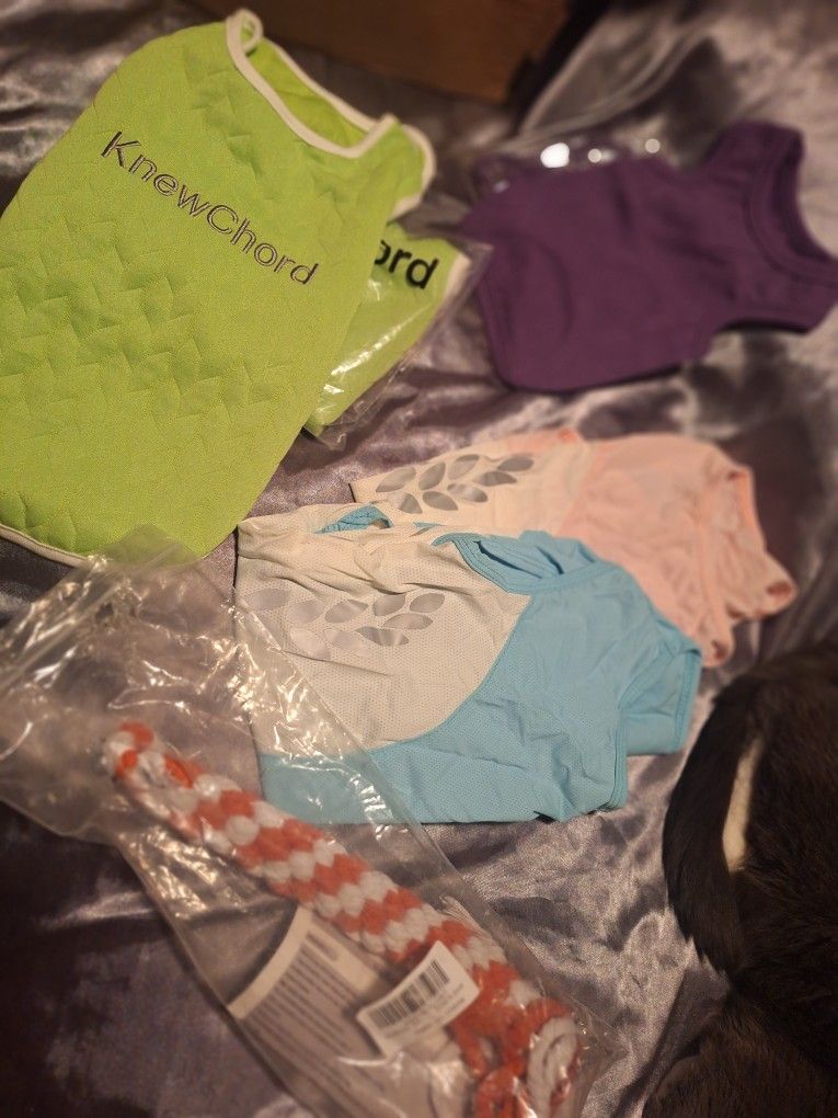 2 MED SIZE DOG SHIRTS
